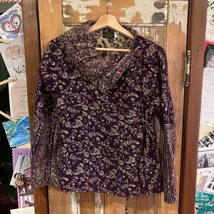 Sparkly & Soft Wrap Sweater